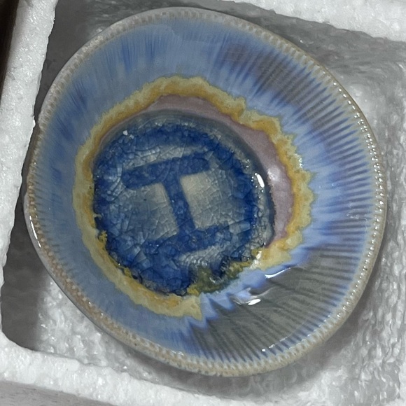 NWT Anthropology “H” Crystie Monogram Trinket Dish - Picture 5 of 8